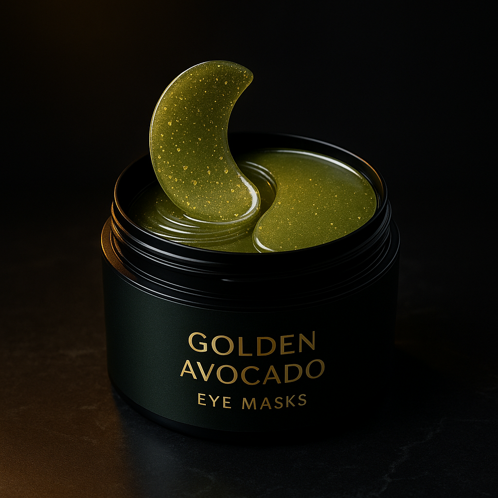 OrVert – Avocado & Gold Eye Masks