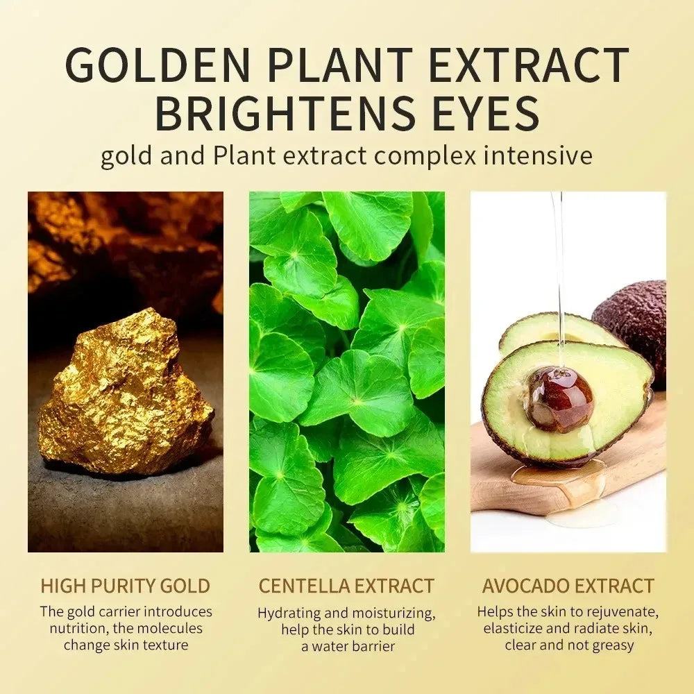 OrVert – Avocado & Gold Eye Masks